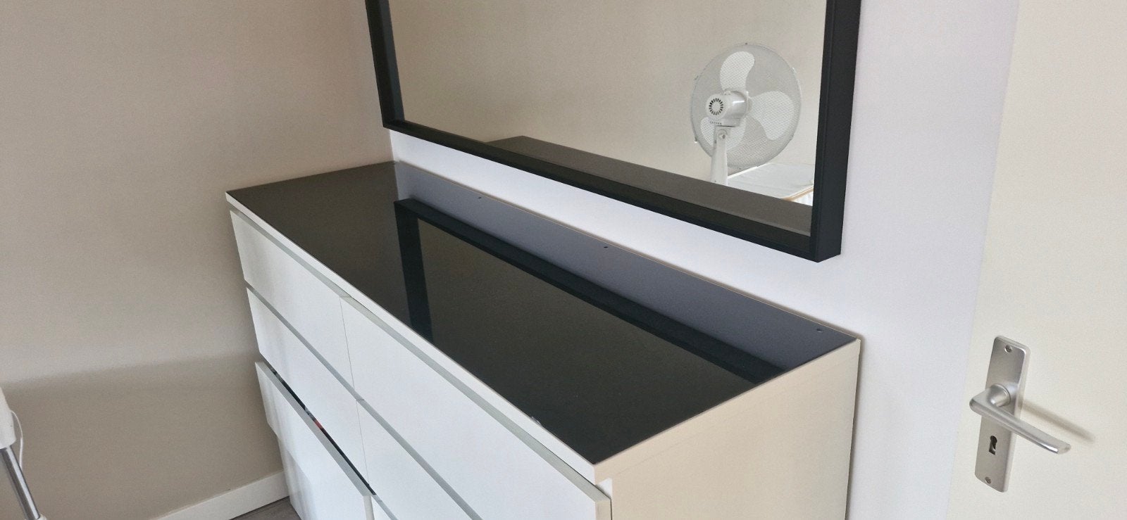 Glazen plaat voor dubbele IKEA Malm kast, Huis en Inrichting, Kasten | Ladekasten, 100 tot 150 cm, Ophalen of Verzenden, 50 tot 75 cm