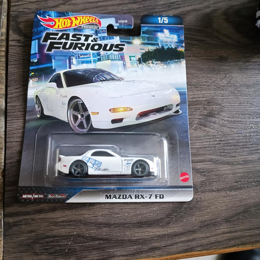 Hot Wheels Mazda RX7 FD Fast and Furious wit, Hobby en Vrije tijd, Modelauto's | Overige schalen, Ophalen of Verzenden, Nieuw