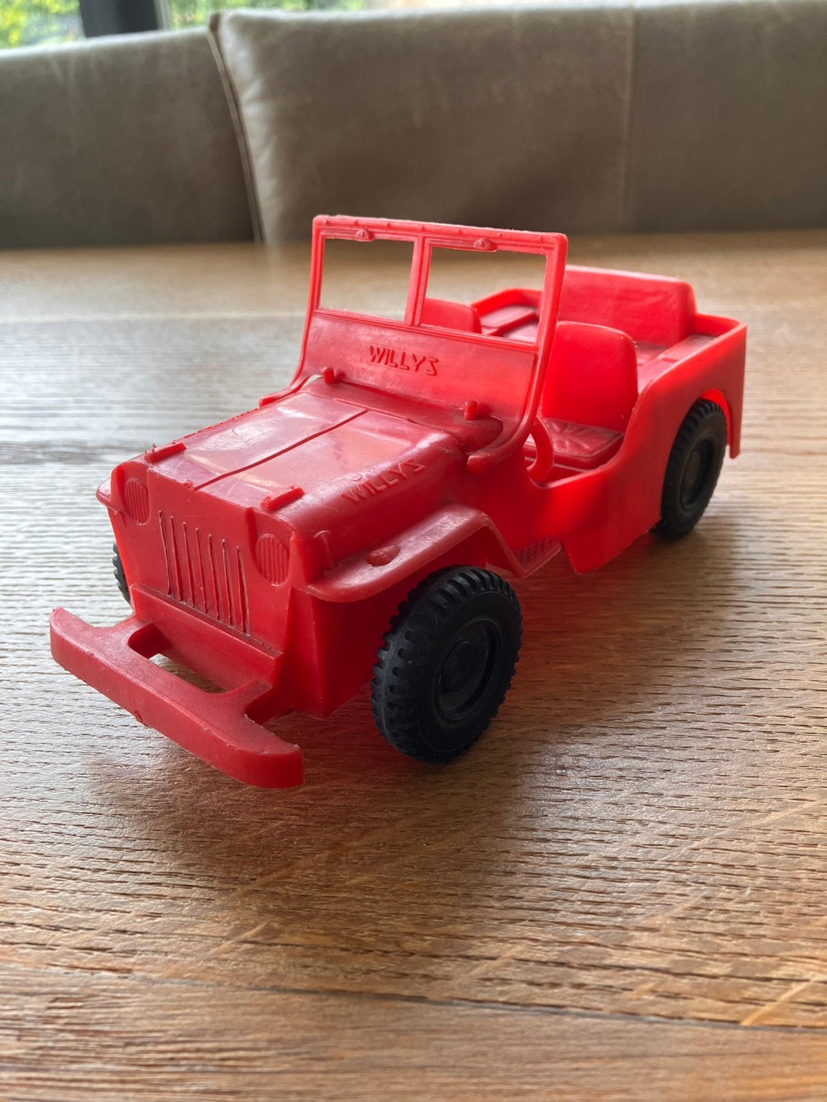 Vintage willys plastic tudor rose 20 cm. Jeep speelgoed, Ophalen of Verzenden