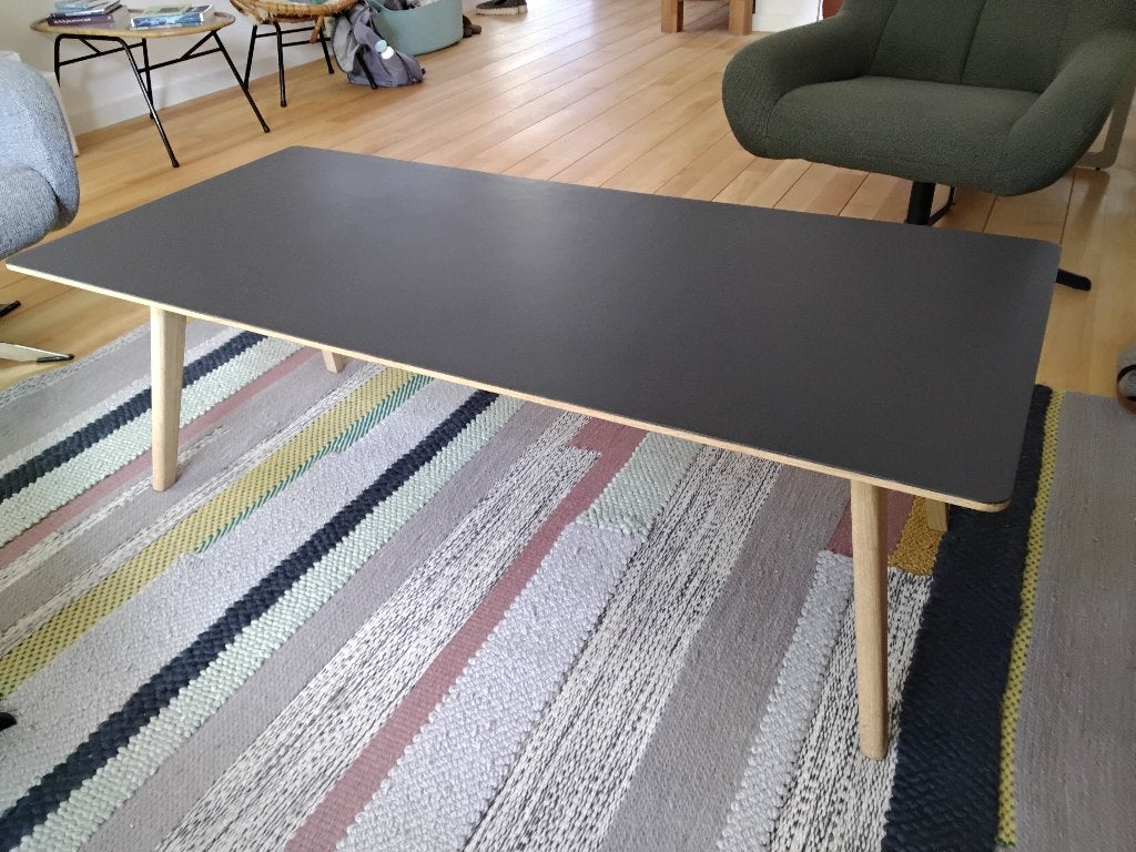 Eiken salontafel scandinavisch design, Ophalen, Scandinavisch design, Gebruikt, Eikenhout