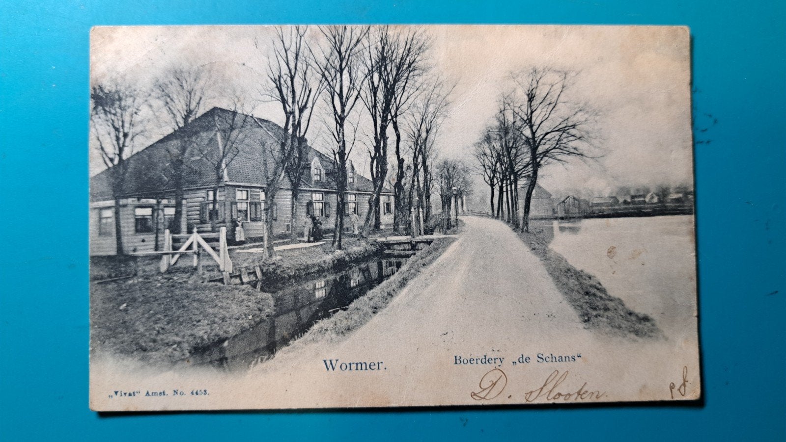 Wormer boerderij De Schans. 1902, Ophalen of Verzenden, Voor 1920, Gelopen, Noord-Holland