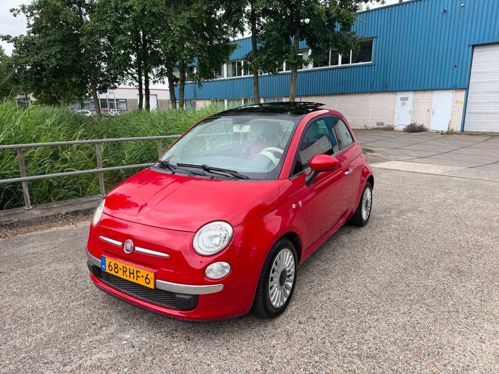 Fiat 500 0.9 TwinAir Lounge!Panodak!1eigenaar! Leder!Airco!L, Voorwielaandrijving, Euro 5, 86 pk, Gebruikt