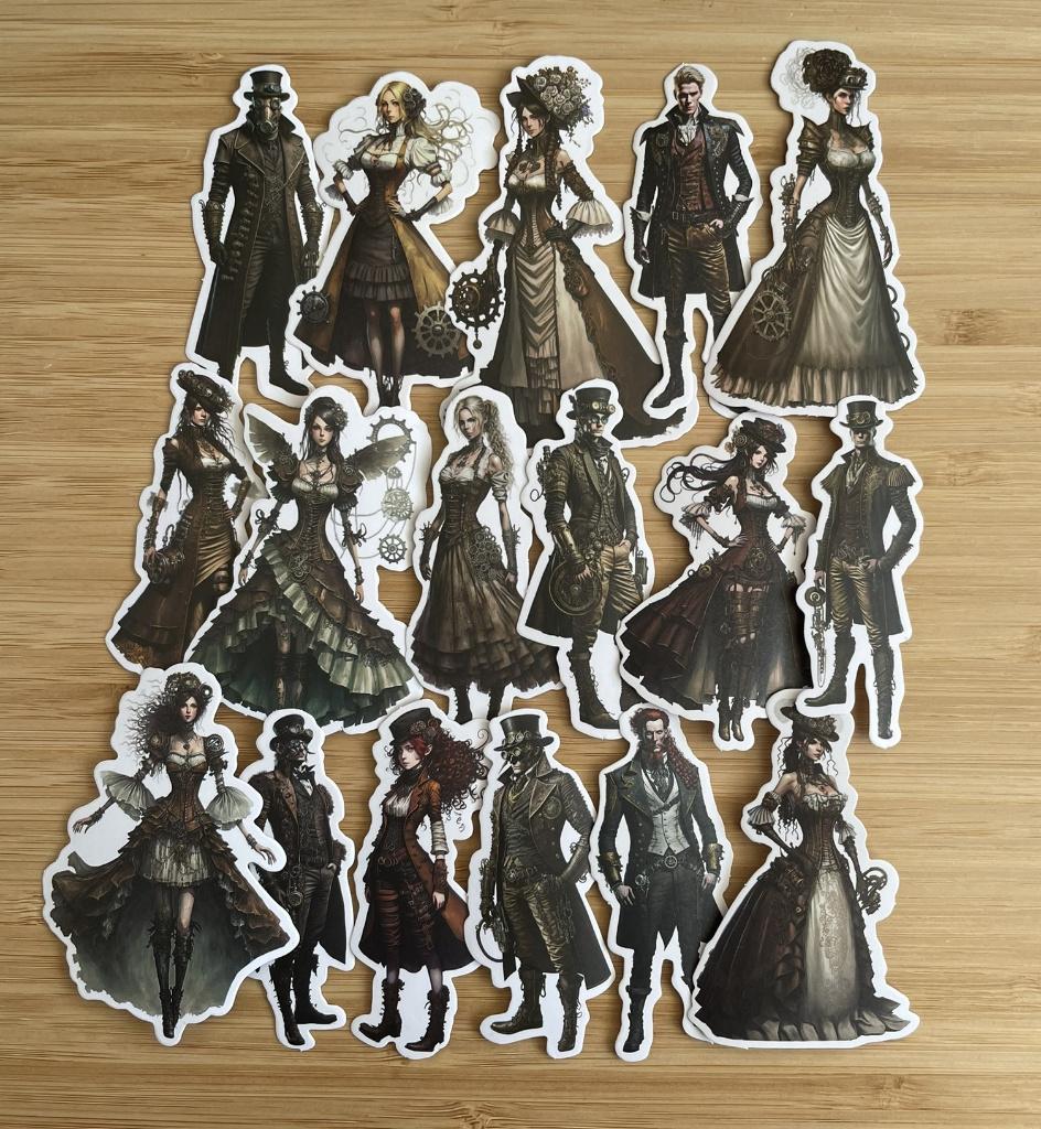 Steam punk stickers, Verzenden, Nieuw, Meerdere stickers