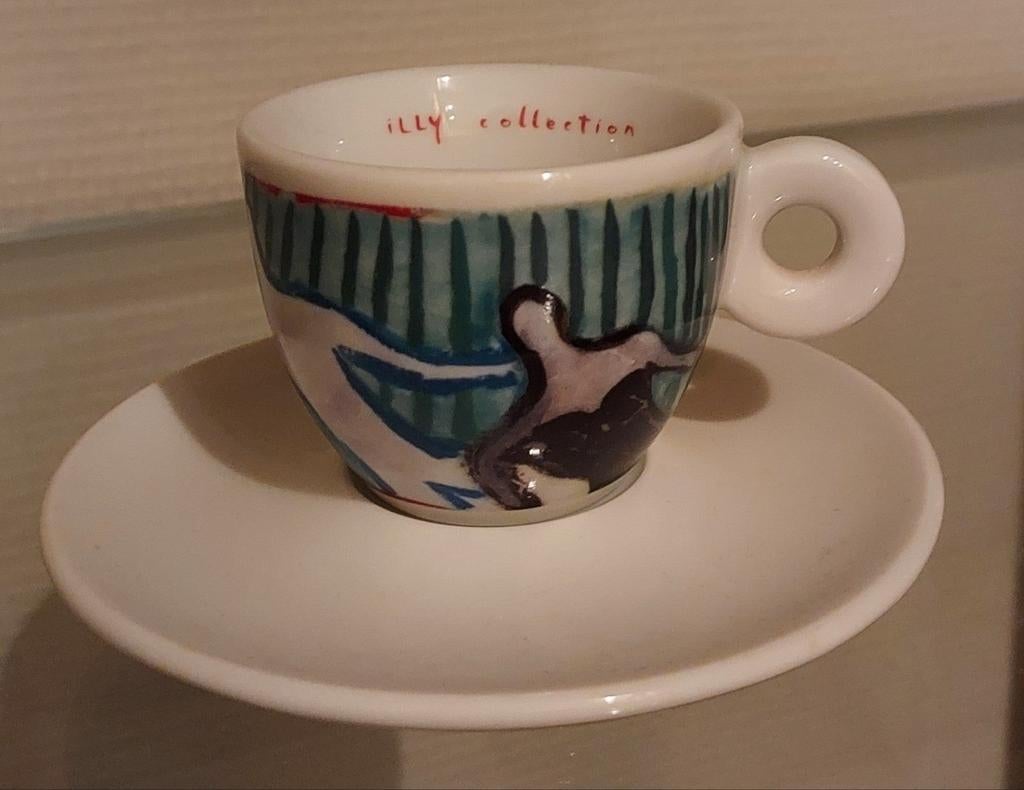 Illy Art Collection Sandro Chia 1993, Verzamelen, Ophalen of Verzenden, Nieuw, Porselein, Kop en/of schotel