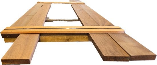Hardhouten balken – geschaafd - nr: HB40, Ophalen, Nieuw, Hardhout, 180 tot 250 cm