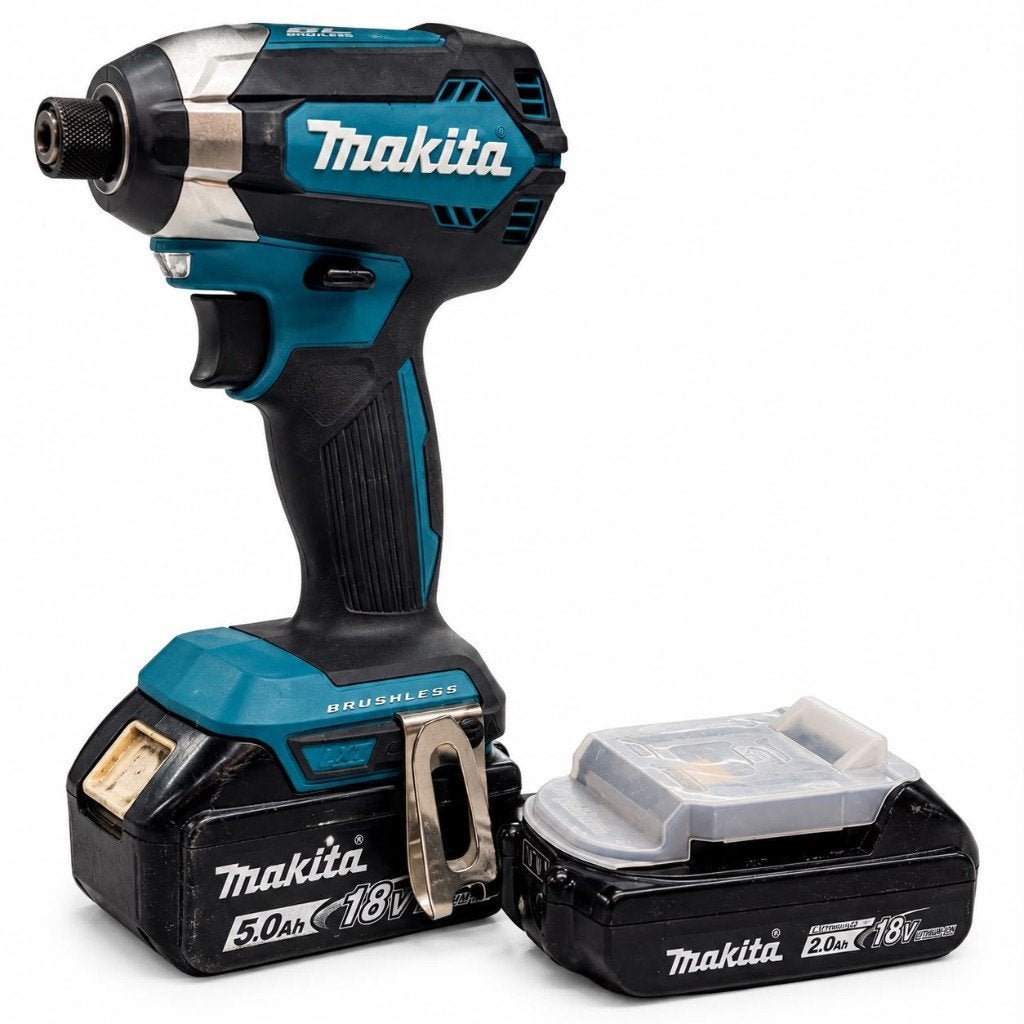 Makita DTD153 Slagschroevendraaier + 5.0Ah en 2.0Ah Accu