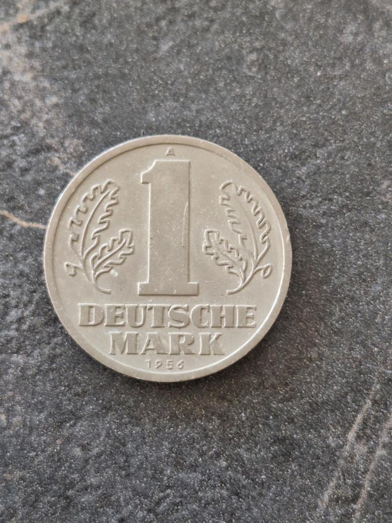1 Deutsche Mark 1956 in mooie staat., Ophalen of Verzenden, Losse munt
