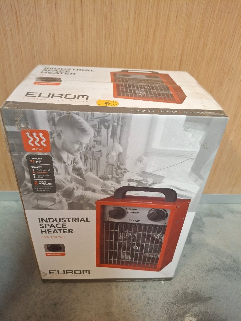 Eurom Industrial Space Heater, Minder dan 30 cm, Minder dan 60 cm, Ophalen of Verzenden, 800 watt of meer