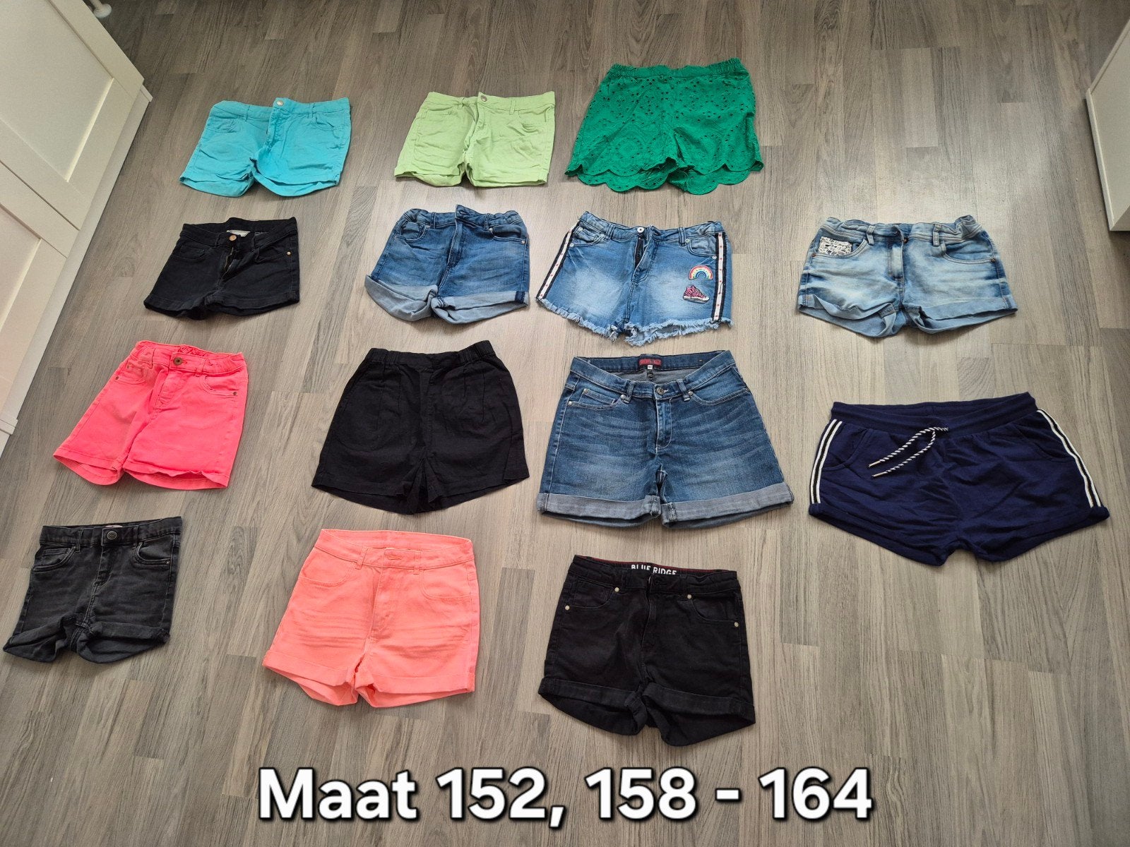 Pakket korte broeken maat 152, 158 - 164, Kinderen en Baby's, Kinderkleding | Maat 152, Broek, Meisje, H&M, Ophalen of Verzenden