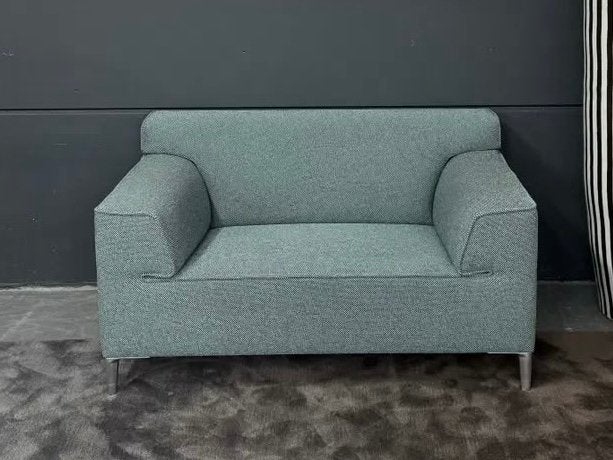 Love Seat “Pode” 2-zitsbank sofa groen/grijs np: 2.850€, Tweepersoons, 75 tot 100 cm, Ophalen of Verzenden, Zo goed als nieuw