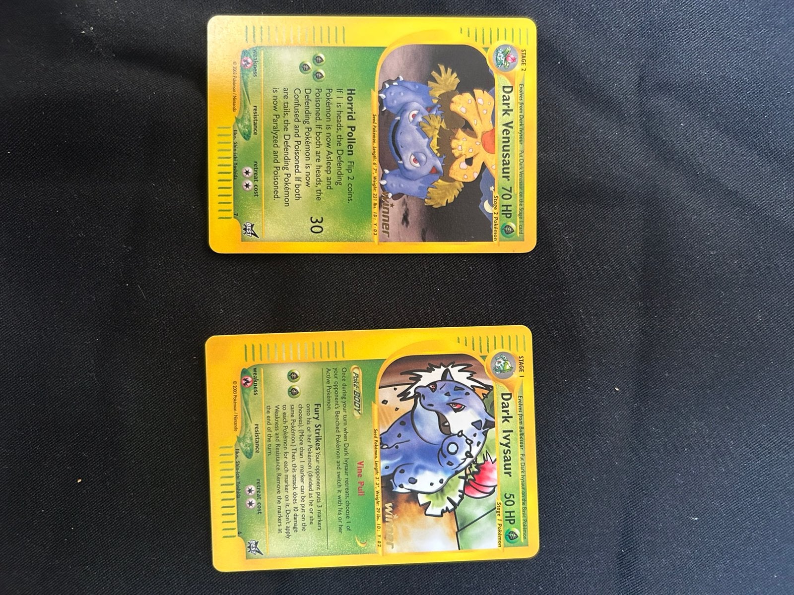 Strak “winner” setje van Dark Ivysaur/Venusaur