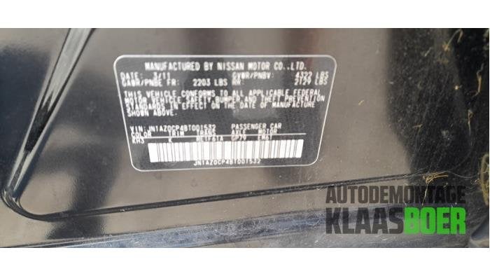 Foto 6 van Portier 4Deurs rechts-voor van een Nissan Leaf (KH3)
