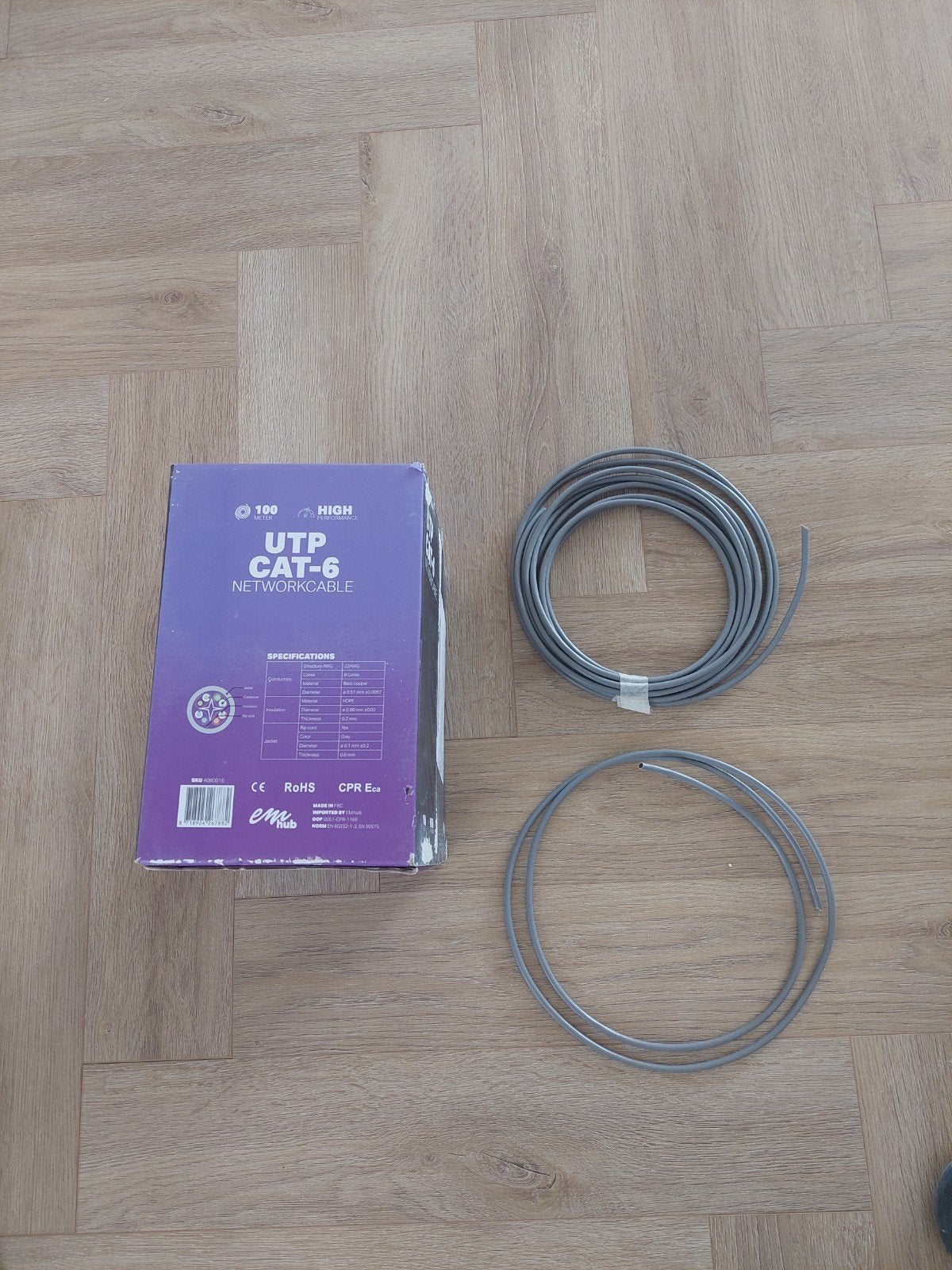 UTP CAT6 kabel 27m + 6m + 1m, Computers en Software, Ophalen of Verzenden, Nieuw