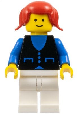LEGO City but034 Shirt with 3 Buttons - Blue, White Legs, Re, Lego, Ophalen of Verzenden, Minifiguur, City