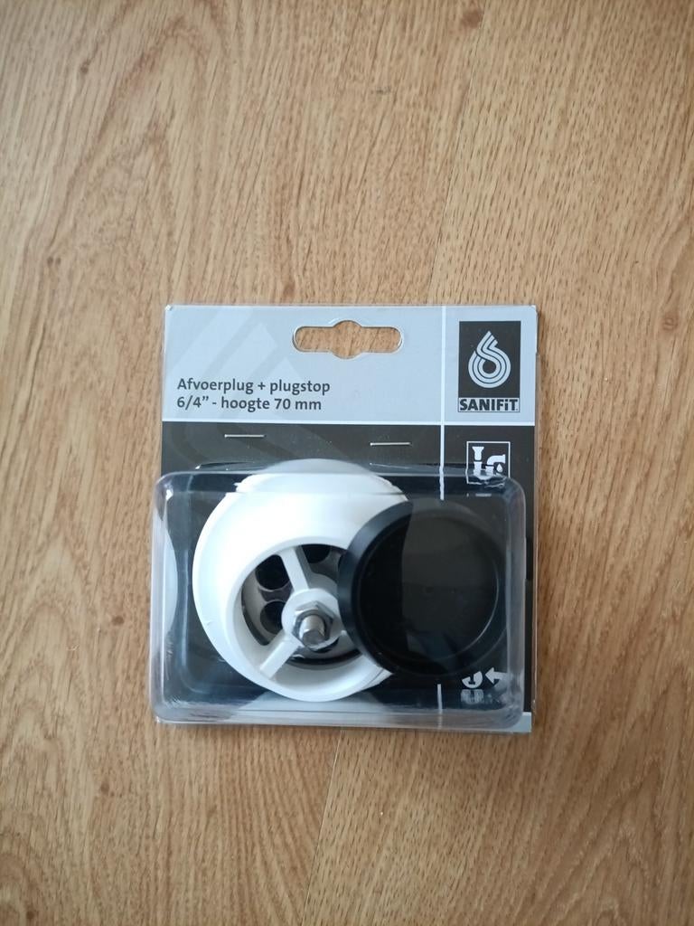 Sanifit Afvoerplug + Plugstop 6/4" - Hoogte 70 mm, Ophalen of Verzenden