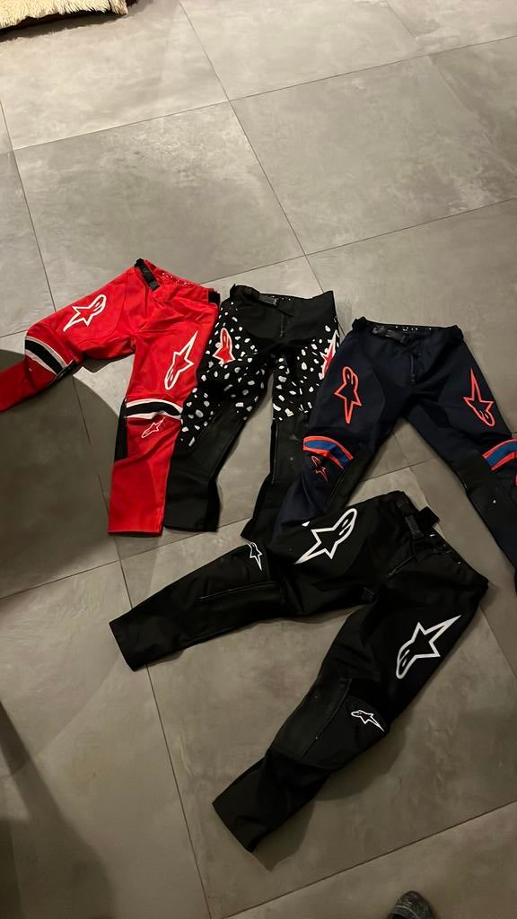4 x alpinestars cross broeken maat 24, Ophalen of Verzenden, Tweedehands, Broek | textiel