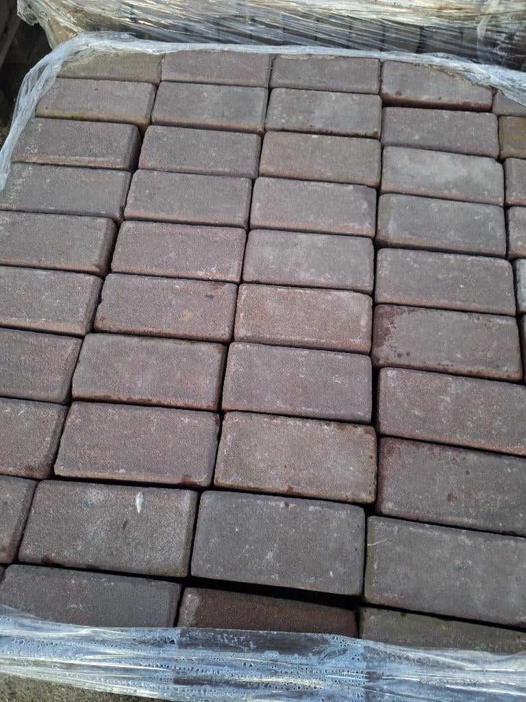 TE KOOP 14,5 M2 GEBAKKEN KLINKERS 10-DUIMERS, Tuin en Terras, Tegels en Klinkers, Ophalen, Keramiek, Klinkers, Zo goed als nieuw