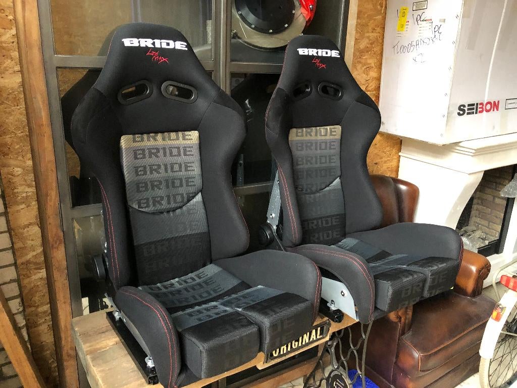 Bride Gias Low Max Black/Grey sportstoel kuipstoel, Auto diversen, Ophalen of Verzenden