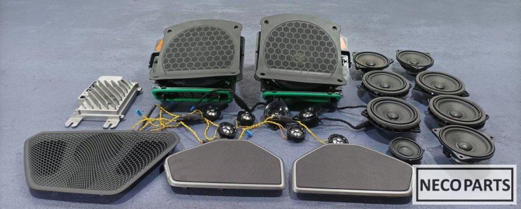 BMW 3 SET LUIDSPREKERS HARMAN KARDON GELUIDSSYSTEEM, Ophalen of Verzenden, Gebruikt, BMW, Spatbord