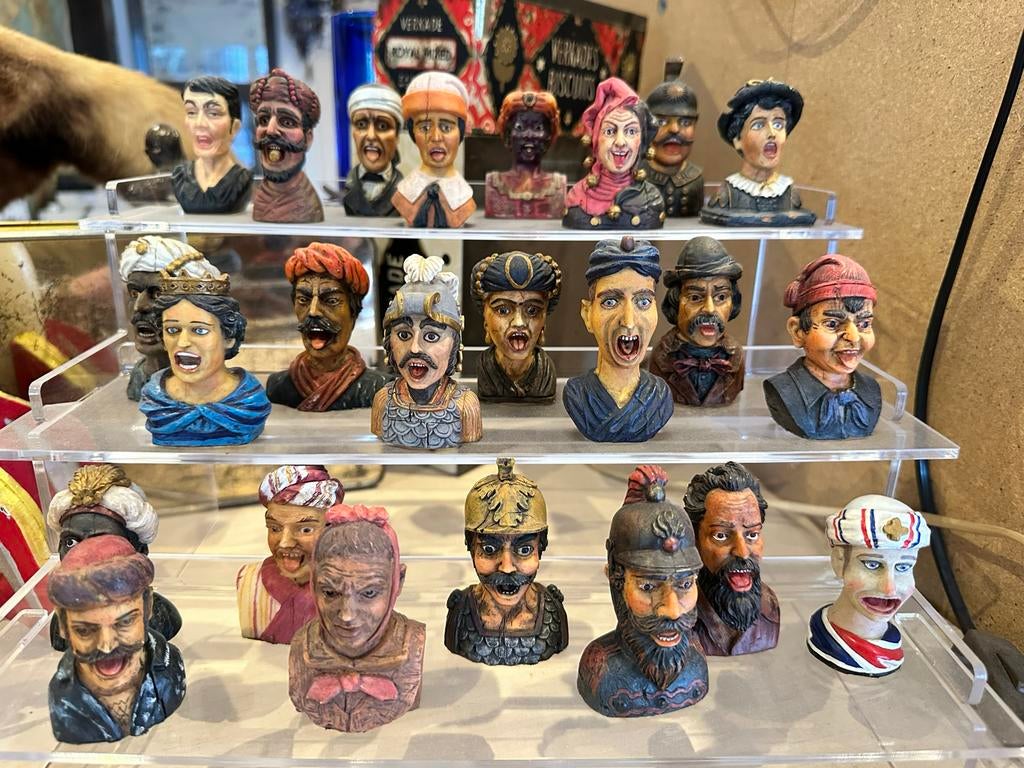 Gouden Gaper Collectie - 24 Miniatuur Gapertjes, Antiek en Kunst, Ophalen of Verzenden