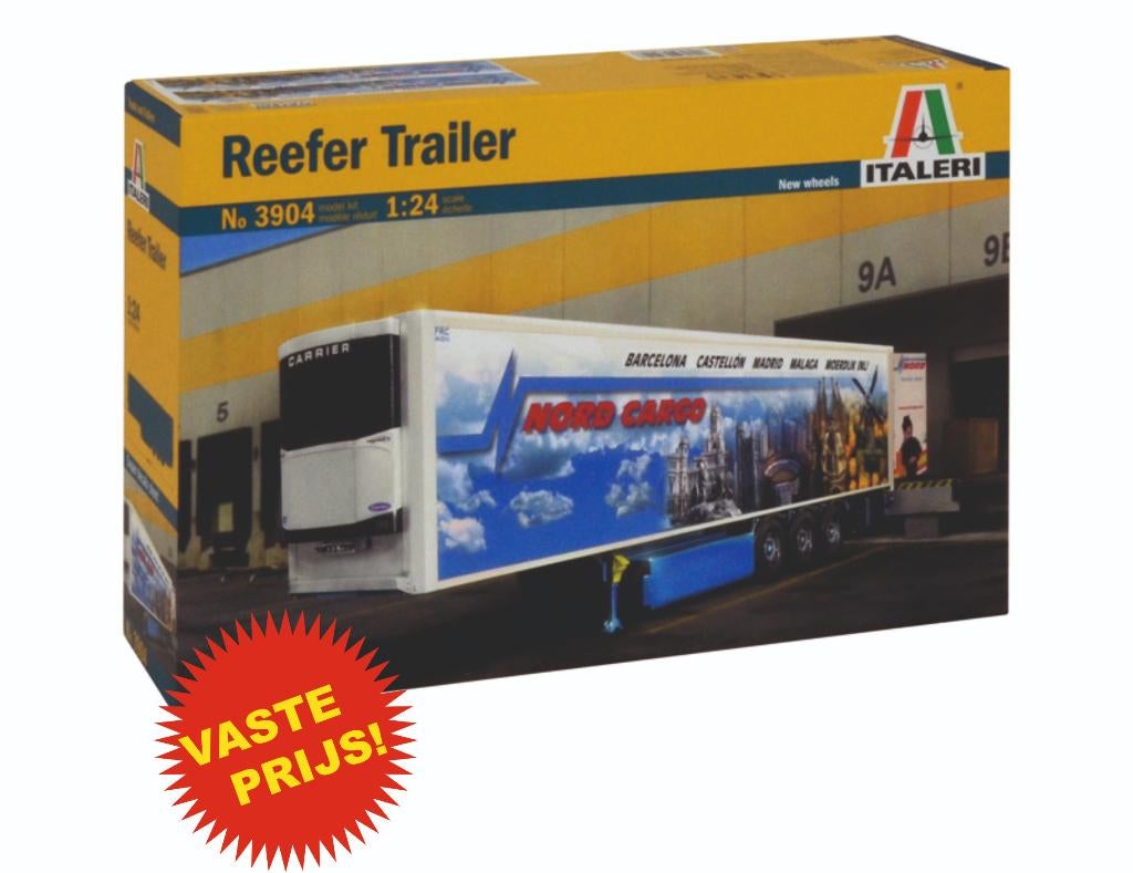 Reefer Trailer (Italeri 3904) 1/24, Italeri, Groter dan 1:32, Nieuw, Ophalen of Verzenden