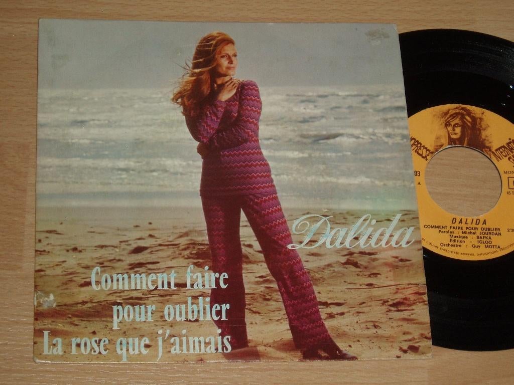 single Dalida * Comment faire pour oublier / La rose que, Verzenden, Gebruikt, Pop