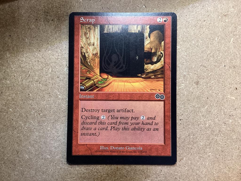 1x Scrap [213/350] (Excellent), Ophalen of Verzenden, Zo goed als nieuw, Losse kaart