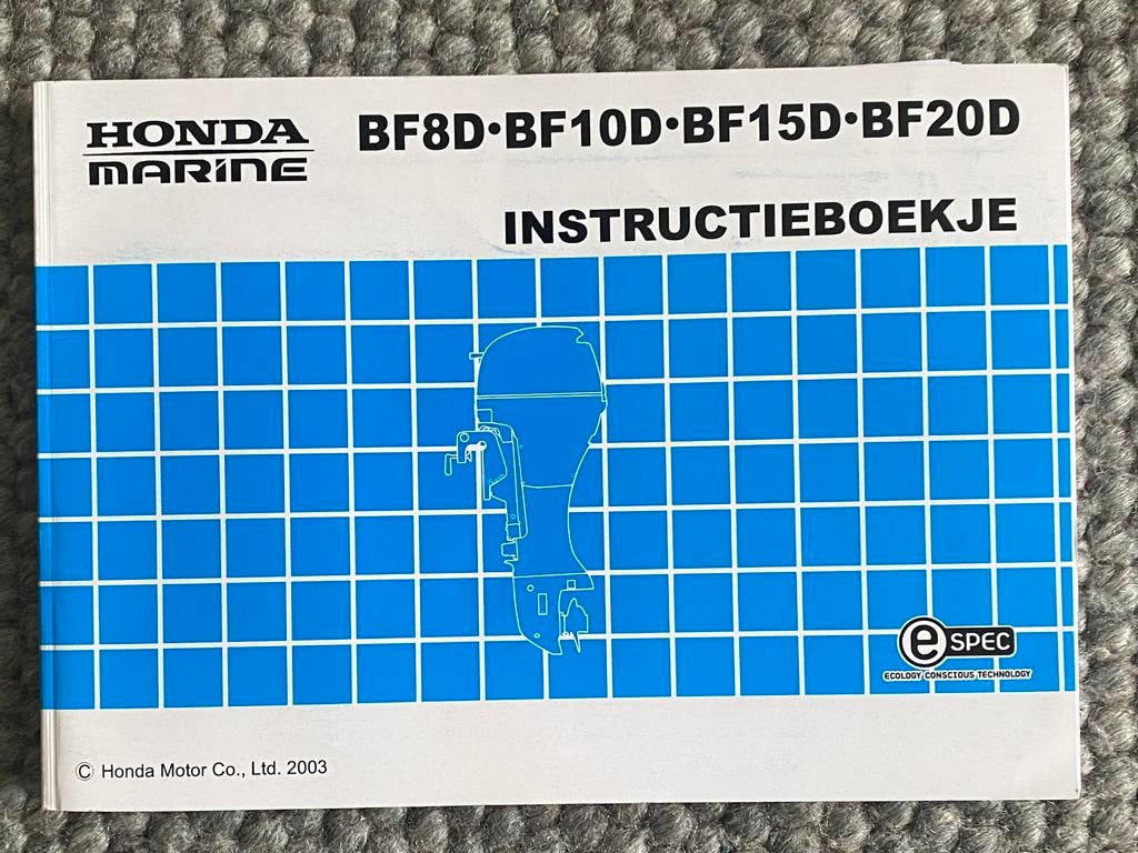 Instructieboekje Honda bb motor, Ophalen of Verzenden, Honda