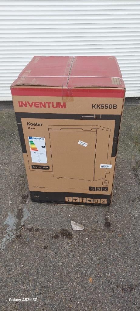 Inventum Koeler Zwart 55 cm Nieuw, Witgoed en Apparatuur, 85 tot 120 cm, Zonder vriesvak, Euromaxx, 100 tot 150 liter