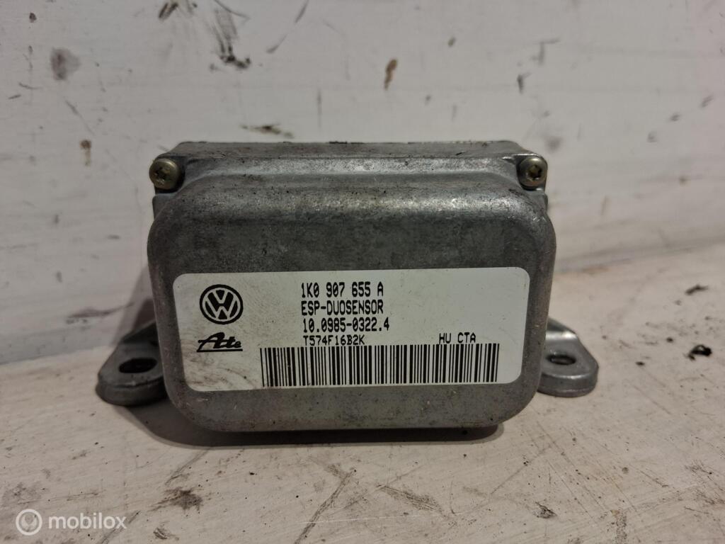 ESP duo sensor Audi A3 8P 2.0 TDI ('03-'12) 1K0907655A, Audi, Gebruikt, Audi, Ophalen of Verzenden