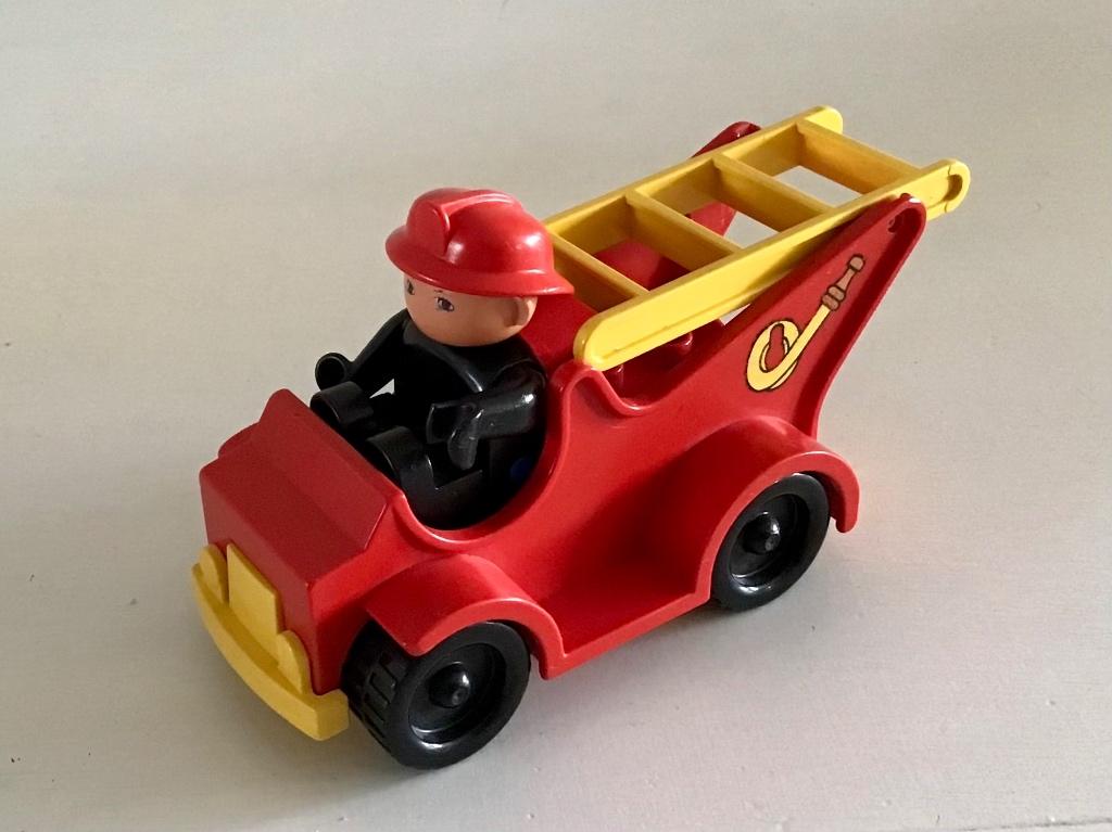 Lego Duplo brandweerauto, Ophalen of Verzenden, Gebruikt, Duplo