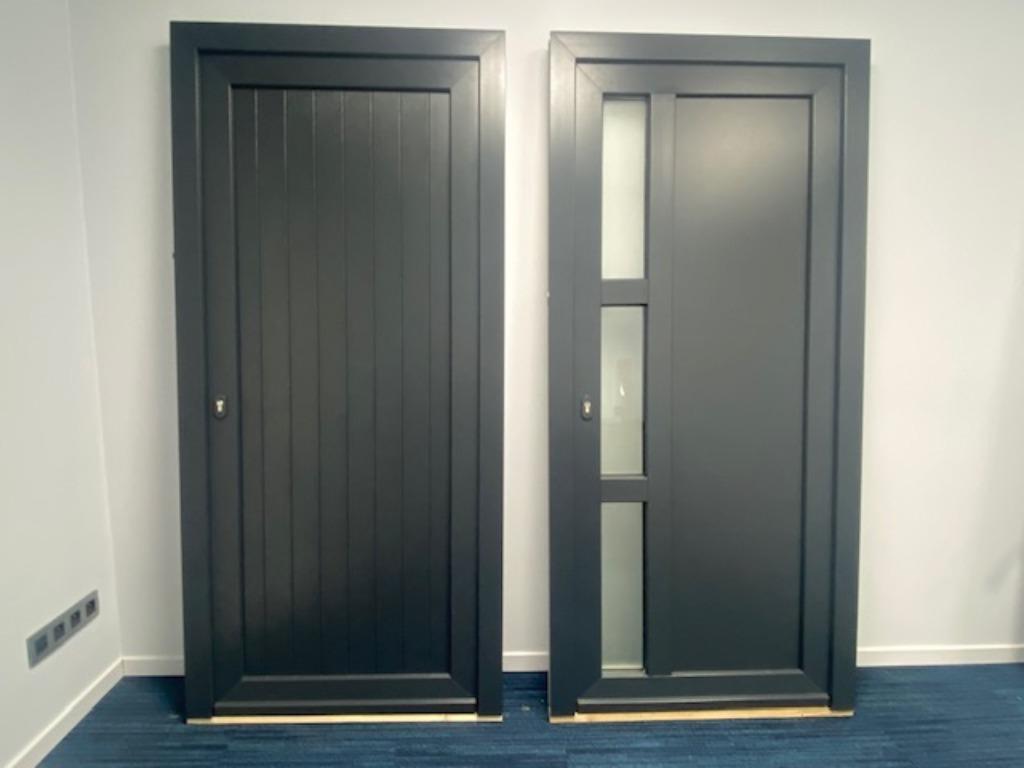 pvc deur, pvc kozijn, pvc schuifraam, kunststof raam, Woodec, 80 tot 100 cm, Nieuw, Ophalen of Verzenden, Buitendeur