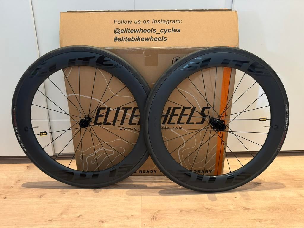 NIEUW!!! Elitewheels 60mm carbon disc wielset (Shimano), Ophalen of Verzenden, Nieuw, Wiel