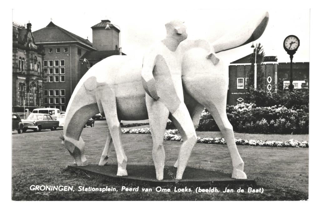 946064 Groningen 1966 Stationsplein Nette oude kaart Onbesch