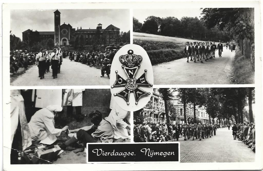 Nijmegen;  Vierdaagse 1955, Verzenden, 1940 tot 1960, Gelopen, Gelderland