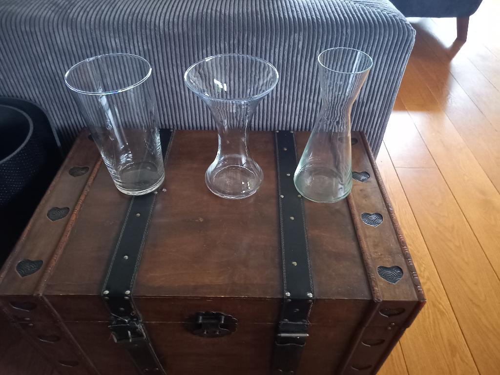glazen vazen, Ophalen, Gebruikt, Overige kleuren, Glas
