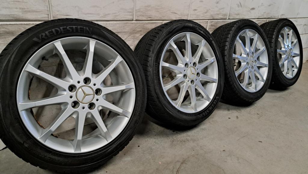 Lm-velgen Mercedes B-Klasse W246 A-Klasse W176 225/45/17, Gebruikt, Banden en Velgen, 17 inch, Personenwagen