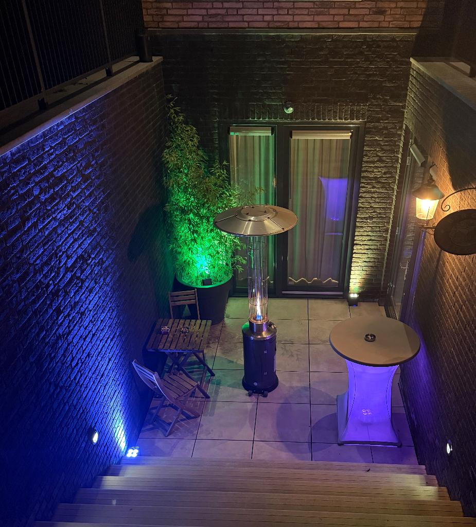 Uplights verlichting te huur, Ophalen, Zo goed als nieuw, Licht, Geluidgestuurd