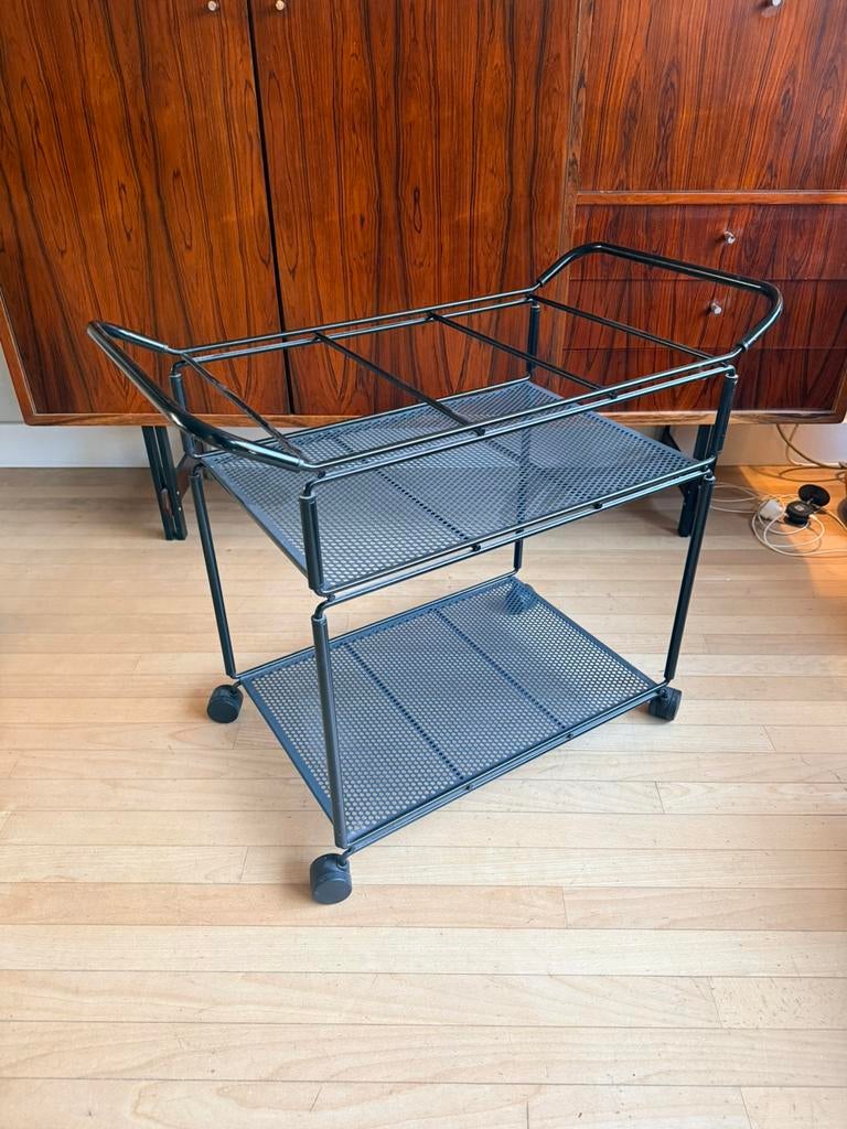 Bintage ikea trolly bijzettafeltje niels gammelgaard, Huis en Inrichting, Tafels | Bijzettafels, Ophalen, Zo goed als nieuw, Rechthoekig