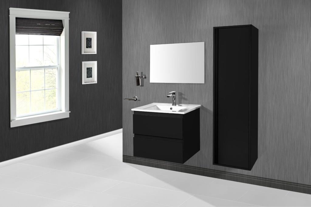 Badmeubel Sally 60x45 mat zwart + keramiek wastafel, Ophalen, Veenderveld 32, 2371 TV oelofarendsveen, Info@dealplein.nl, Nieuw