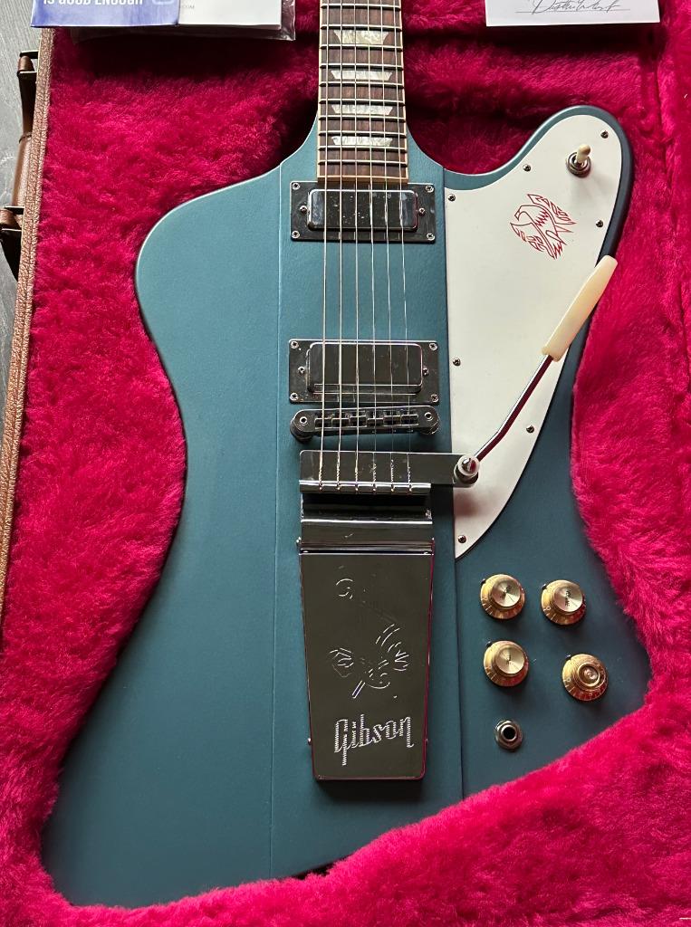 Gibson Firebird V Pelham Blue Vibrola Limited Edition, Muziek en Instrumenten, Ophalen of Verzenden, Gebruikt, Solid body, Gibson