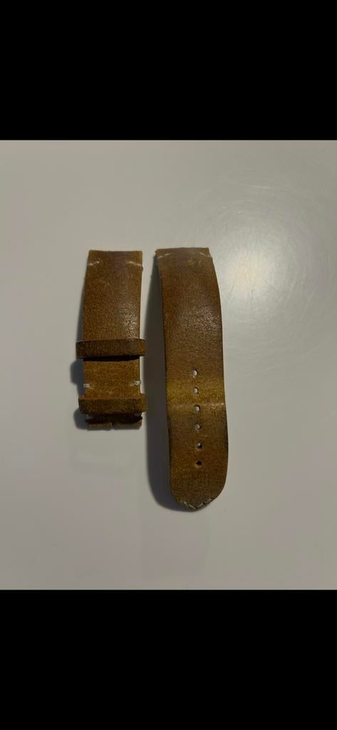 Breitling Orlando bruin lederen band, Overige materialen, Breitling, Polshorloge, Ophalen of Verzenden