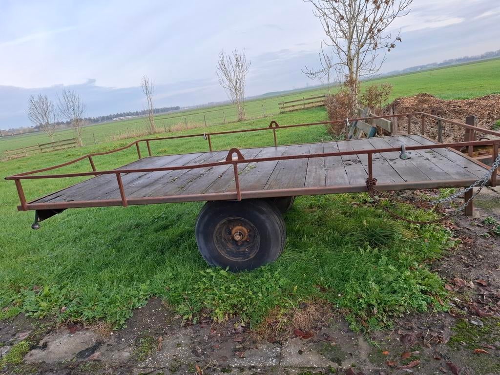 Transportwagen bakkenkar aanhanger graafmachine, 100 liter of meer, Ophalen, Transportkar