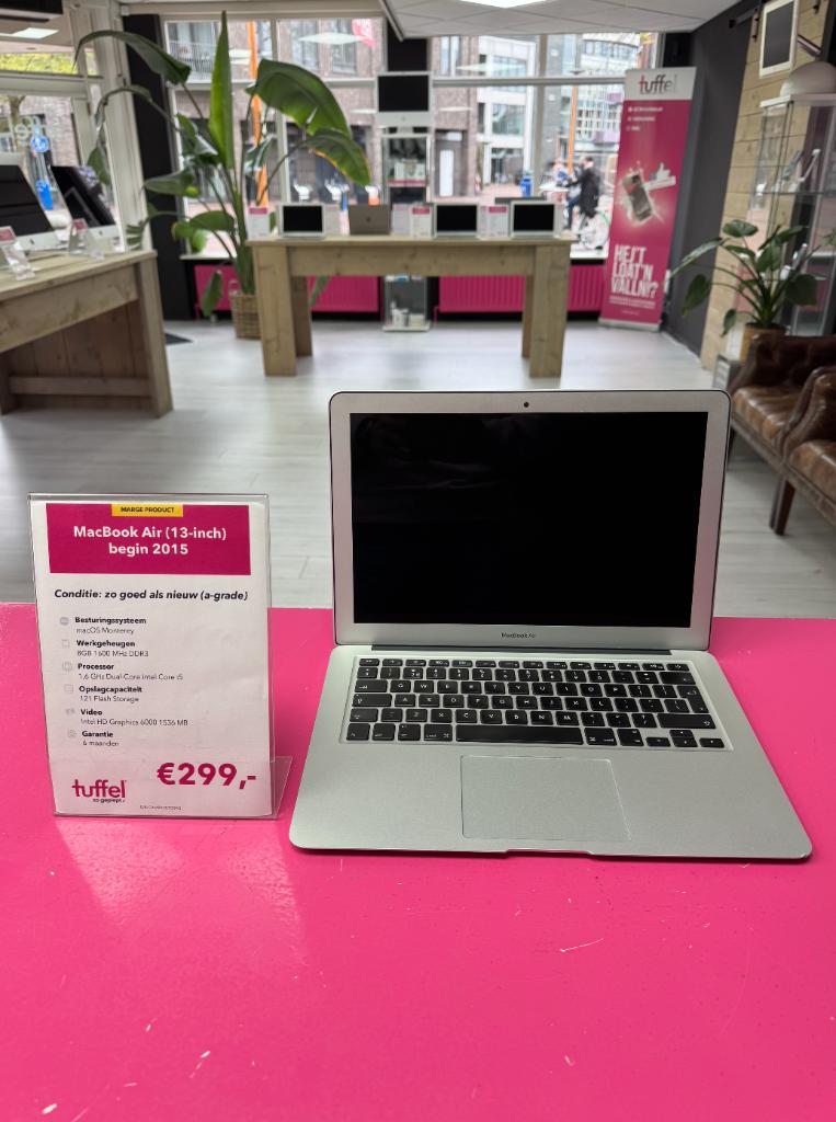 MacBook Air 13-inch begin 2015 | DualCore i5 | 8GB | 128GB |, Computers en Software, Apple Macbooks, Qwerty, 8 GB, 13 inch, Minder dan 2 Ghz