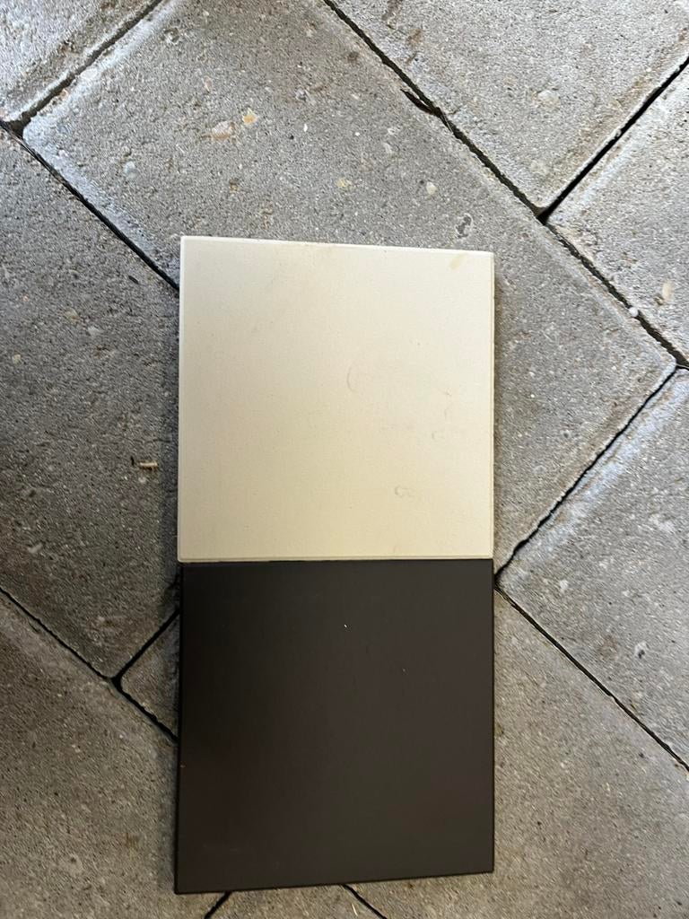 Vintage Winckelmans tegeltjes wit (creme) 10x10 cm  ., Doe-het-zelf en Verbouw, Tegels, Overige materialen, Gebruikt, Wandtegels
