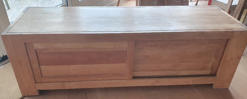 Dressoir teakhout 50/50/175 (h/d/b), Huis en Inrichting, Ophalen, 150 tot 200 cm, Teakhout, Teakhout