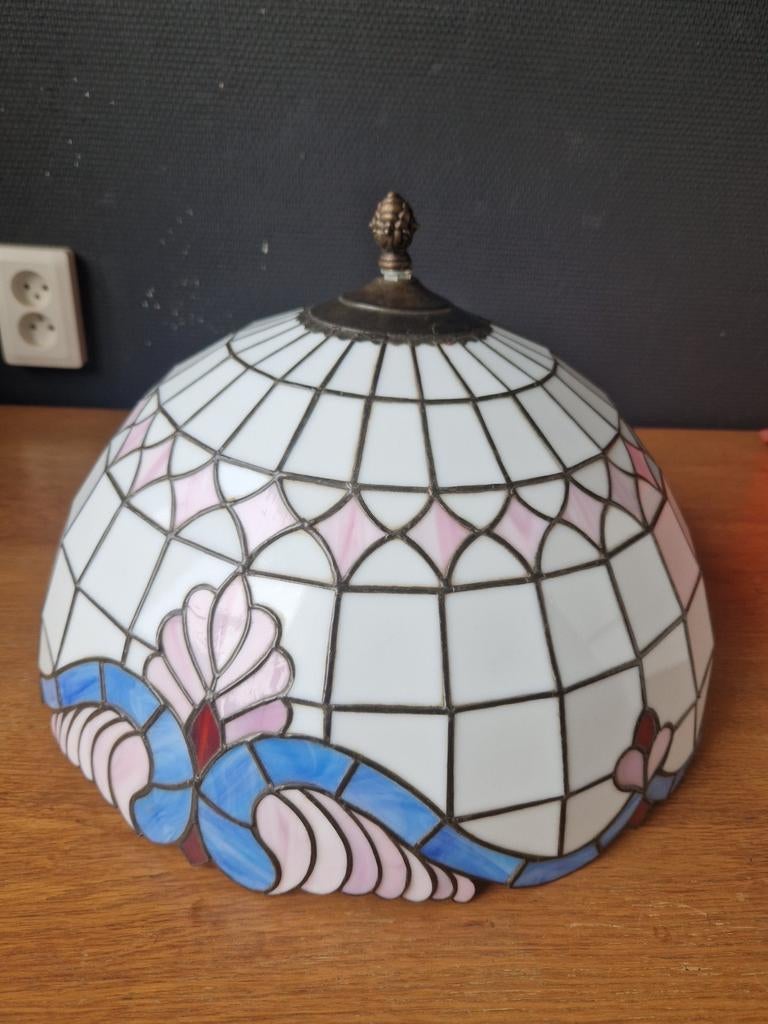 Grote Tiffany Mozaïek Lampenkap Glas, Ophalen, Zo goed als nieuw, Tiffany, Minder dan 25 cm