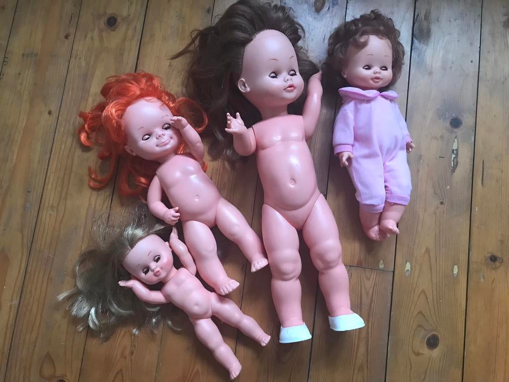 4 vintage famosa poppen, Verzamelen, Ophalen of Verzenden, Zo goed als nieuw