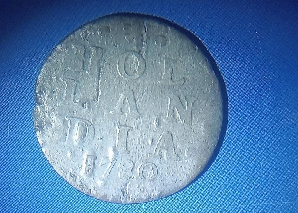 Hollandia 1780 -  dubbele stuiver , Zilver, Vóór koninkrijk, Zilver, Losse munt, Overige waardes