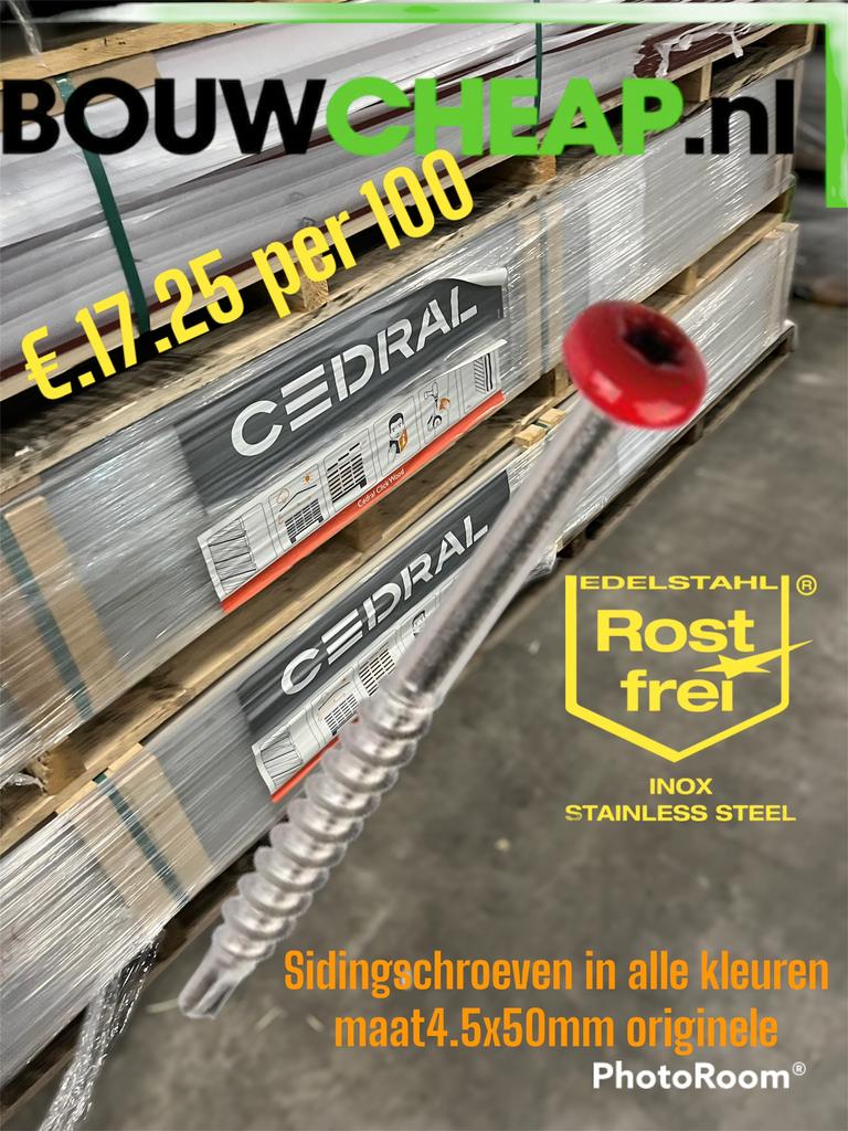 Sidings schroeven Bouwcheap de goedkoopste, Ophalen of Verzenden, Nieuw, Overige materialen